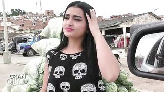 Colombiana Teen Julia Cruz Surprise threesome Sex with Big Ramrods