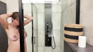 Pregnant, I get fucked in the shower