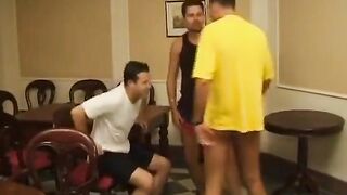 A Obese and Excited German Granny Gets Drilled on the Floor by a Young Guy
