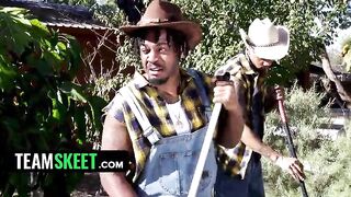 Small White Hotty BBC Farm Gangbang Teaser