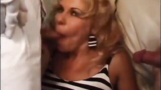 Hawt MILF desires to experiment with two horny midgets