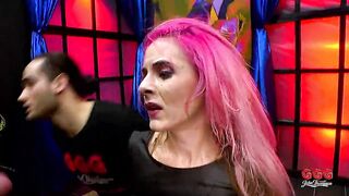 GGG John Thompson - Pink-Haired Anal Wench Destroyed in Hardcore Group-sex