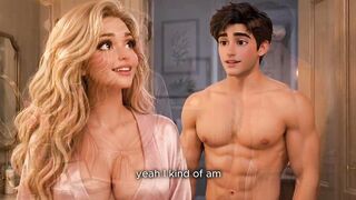 Hot Golden-haired Stepmom fucks with young guy in the shower