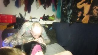 Wang blow and jerk off.