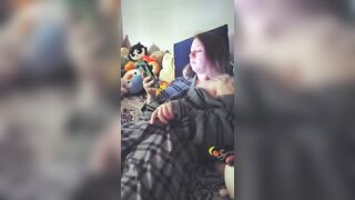 Trans Cutie Masturbating to Porn