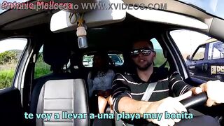 Fake Taxi Driver Picks Up A Beautiful Tourist
