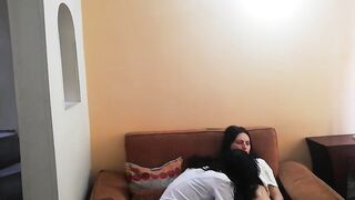 My friend stayed in my bed wearing merely a belt and I felt very turned on