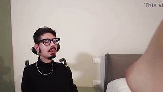 Bambi Maso submits to her disabled mental tutor and gets screwed - dialogues in Italian (Full video on Sheer)