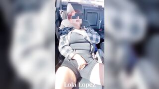 Passenger Princess Lola Lopez masturbates