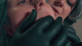 Hand Over Mouth + Obscene Socks - Stepmom Makes Stepdaughter Taste Her Own Dirt
