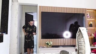 Married Woman Seduces Delivery Chap While Husband Watches Everything