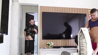 Married Woman Seduces Delivery Chap While Husband Watches Everything