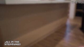 Stepdaughter FunSizedMegan Catches Stepdad Jerking Off To Her Big Boobs And Entreats For Anal