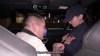 Stop! Busty policewoman gets screwed by a man with a huge jock