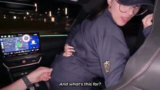 Stop! Busty policewoman gets screwed by a man with a huge jock