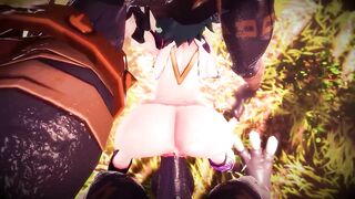 two Mitachurls Bang Hard in Xiao! (Fem xiao) Genshin Impact