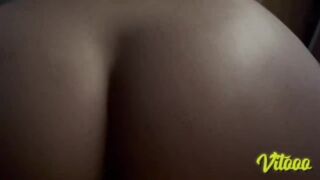 I sit on my boyfriend’s dick - Latina with a round butt