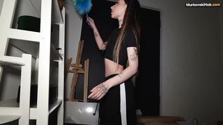 A nighttime fuck with a slim beauty by the POV.