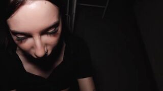A nighttime fuck with a slim beauty by the POV.
