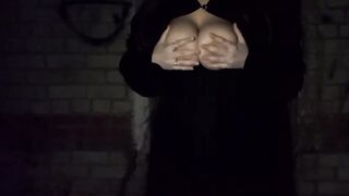 The flashing ended with masturbation