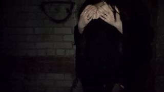 The flashing ended with masturbation