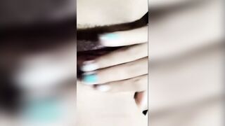 Poor Mexican bitch Penelope Peña masturbates with her legs wide open