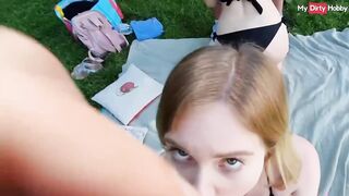 Risky Public Couple Swap Turns Into Amateur Foursome - MyDirtyHobby German Amateurs