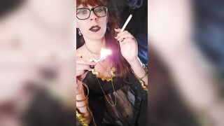 The Smokin' Fetish Gothic Witch Loves Cigarettes