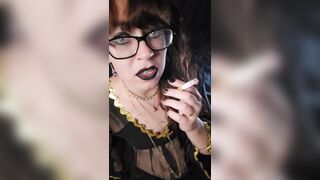 The Smokin' Fetish Gothic Witch Loves Cigarettes
