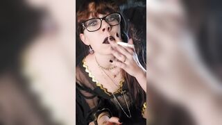 The Smokin' Fetish Gothic Witch Loves Cigarettes