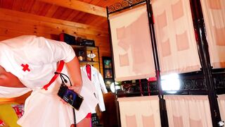 Hot Sexy Nurse Try on haul Halloween Costume (FULL VERSION ON MY FANSLY)