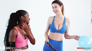 Sexy Yoga Instructors Play Exposed Game Show Challenge