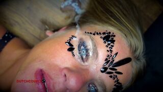 Dutch Cumslut Loves Cum in Eyes!?????