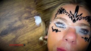 Dutch Cumslut Loves Cum in Eyes!?????