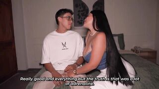Busty Stepmother Craves Her Stepson to Fuck Her Without a Condom!