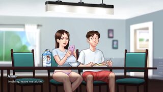Paid Stepsis to Touch her Big Titties - Summertime Saga