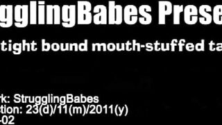 Taut Fastened Mouth-stuffed Tapegagged