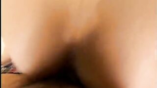 Cute honey likes it when this chick blows a hard pole indoors