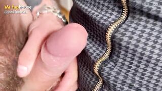 Frottage with a Trans - two Uncut Ramrods, Stockings on