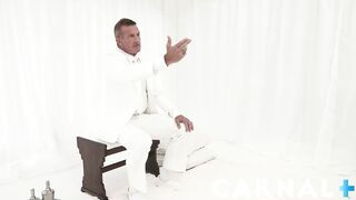 MasonicBoys - Hot, hung, suited taskmaster barebacks Apprentice Noah White