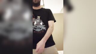Playing with my jock in public bathrooms
