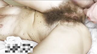 My aged MILF stepmom with a bushy snatch gets banged bareback by her stepson.