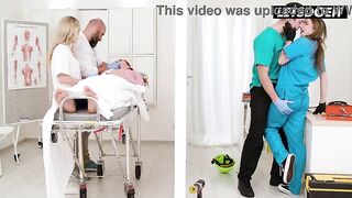 Eden Ivy Fucked Doggy Style With Her Scrubs Pulled Down