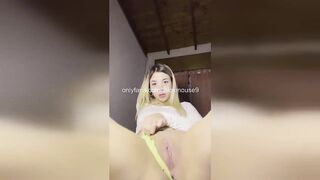 18yo Takes A Creampie On Stream, Pushes It Out WICKED