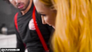 Sophia Locke Implores a Firefighter to Feel Her Hot Pussy