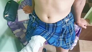 having sex with a college friend in the boarding house after doing an assignment