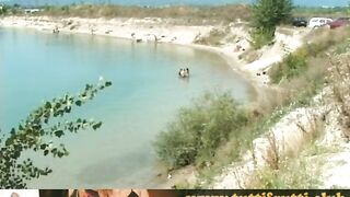 Monica FKK undressed beach fisting