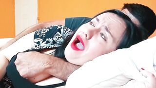 Stepmom, let's fuck; we're home alone.