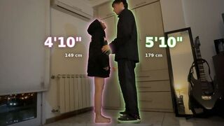 Small Girlfriend vs Tall Boyfriend: Real Couple Size Difference