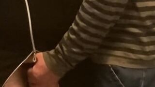 Fingering A Slut's Bald Cunt in Public